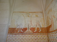 France, Ain, Le Plantay, Eglise, Chapelle, Peinture murale, Saint Sebastien (1)